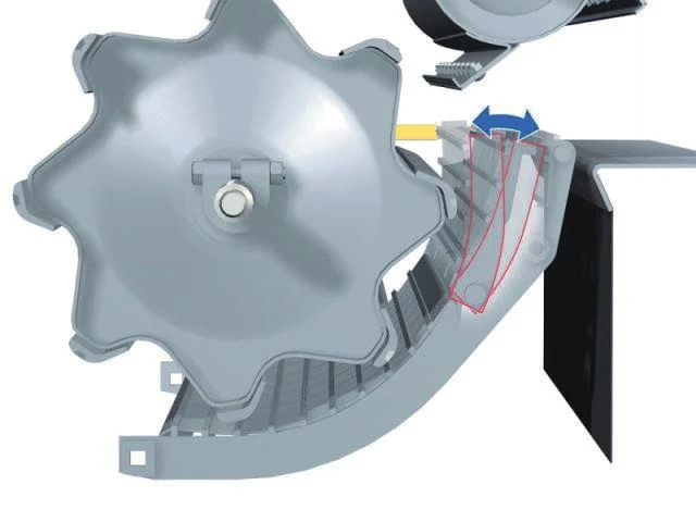 Cilindro de trilha e côncavo da colhedora automotriz